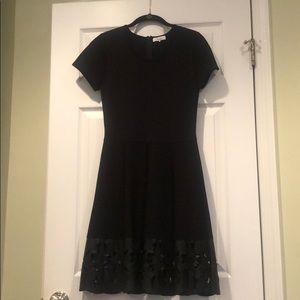 Parker Laser-Cut Fit and Flare Dress